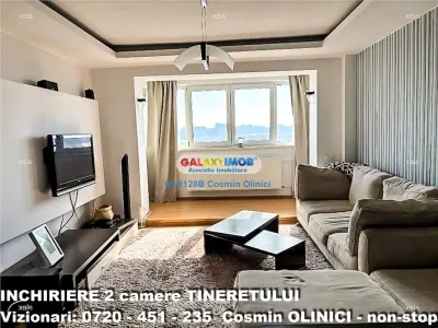 Inchiriere apartament 2 camere Tineretului vedere parc mobilat - Bucuresti