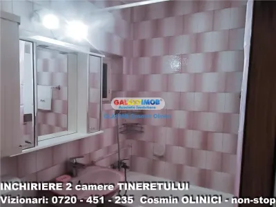 Inchiriere apartament 2 camere Tineretului langa parc mobilat utilat - foto 16
