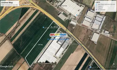 Vindem teren extravilan 7,97 ha , deschidere 107 m la A1 si Dr Expres - Oarja