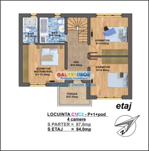 Proprietar-Casa P+1+M-5 camere/3bai- Teren 500mp Vis-a-vis  PADURE - foto 23