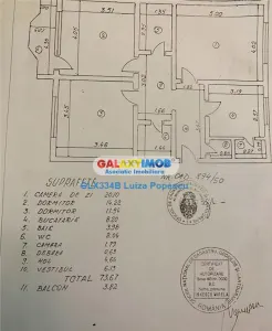 Vanzare apartament 3 camere 13 SEPTEMBRIE-RAZOARE 76mp,hol H, centrala - foto 13