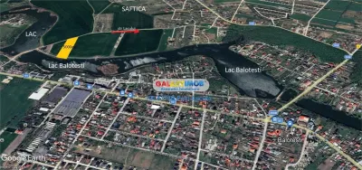 Teren Lac Balotesti 5000 mp intravilan utilitati str Lacului. - foto 3