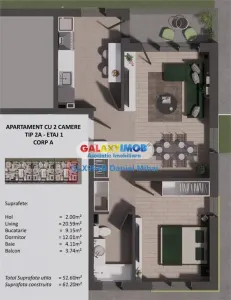 Apartament 2 camere decomandat-Cartierul Latin - foto 18