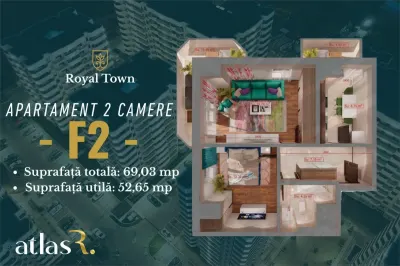 Apartament 2 camere | 69 mp | bloc nou | Copou | Comision 0 - foto 16