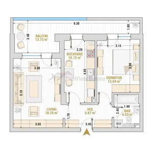 Apartament 2 camere 72 mp Drumul Taberei Residence - Bucuresti