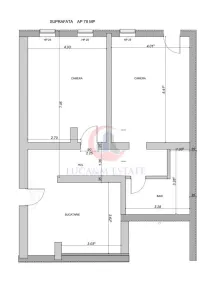 Apartament complet renovat, 3 camere, 78 mp utili, cladire istorica - foto 12