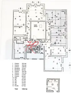 Vanzare apartament 7 camere Piata Romana - Bucuresti