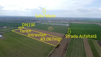 Teren Intravilan 43.067 mp | Deschidere DN19F | Odoreu – Satu Mare | Oportunitate  de Investiție - foto 4