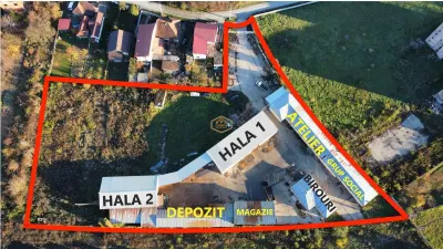 VIDEO | 14 Mai | Hale + Cladiri administrative | Teren intravilan - 9.727 mp | Productie, Sediu firma, Depozitare - foto 2