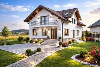 Locuinta rafinata P+1,la un sfert de ora de Brasov,pe DJ 112A,predata complet finisata - Harman