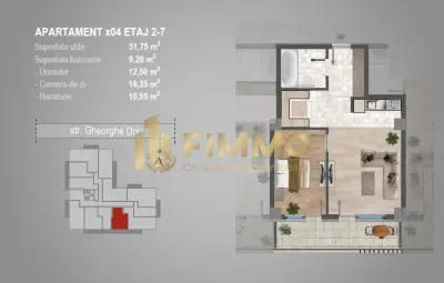 Apartament 2 cam | Bloc nou | Burdujeni Gheorghe Doja | ID: 1304 - foto 3