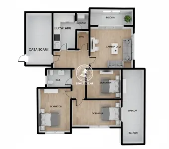 Apartament 4 camere  de vanzare  Centru, - Iasi