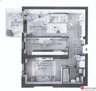 2 camere | Delta City – Tineretului | Etaj 1 | Complet mobilat si utilat - foto 11