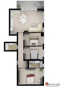 APARTAMENT 4 CAMERE, MOBILAT, CU VEDERE CATRE LACUL TEI - foto 18