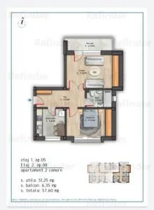 vanzare apartament 2 camere,  Nicolae Grigorescu, bloc 2025 in constructie,  etaj 1/3, decomandat, 52 mp utili, balcon, finisaje premium. - foto 9
