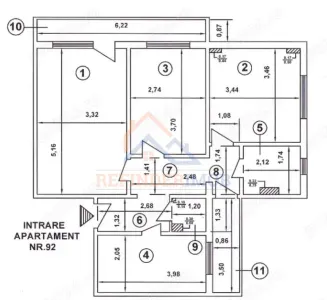 Apartament 3 camere decomandat Rahova - foto 8
