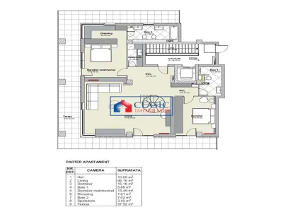 Inchiriere apartament tip penthouse 3 camere de LUX in Buna Ziua- zona Lidl - foto 10