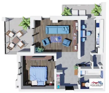 Apartament 2 Camere Tip A2.1 de Vanzare in Ansamblul Green Residence - foto 4