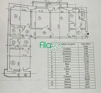 Apartament 4 camere cu centrala proprie, Costin Georgian, Parcul Morarilor - foto 13