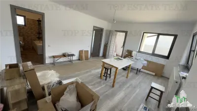 Casa individuala 3 camere pe parter, cu toate utilitatile si 300 mp de teren in Clinceni,, posibilitate rate la dezvoltator pentru 10 ani - foto 4