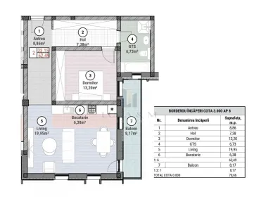 APARTAMENTE NOI PREMIUM  INCALZIRE IN PARDOSEALA  LOC PARCARE INCLUS - foto 23