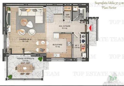 Vila individuala cuplata, in complex rezidential modern, cu 4 camere, toate utilitatile, Drumul Taberei, zona Valea Oltului 5 minute de metrou - foto 7