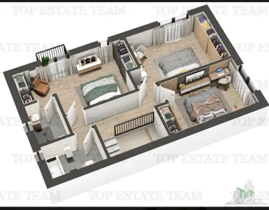 Vila individuala cuplata, in complex rezidential modern, cu 4 camere, toate utilitatile, Drumul Taberei, zona Valea Oltului 5 minute de metrou - foto 9
