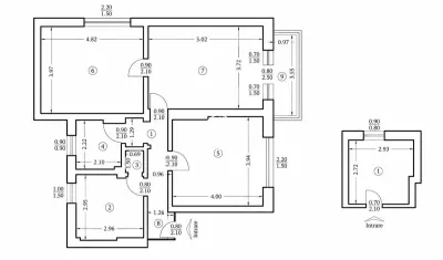 Apartament 3 camere de vanzare, Centru - Iasi