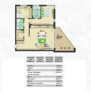 Apartament 3 camere în bloc nou, cartier Ared – complet mobilat si utilat - foto 15