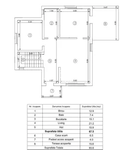 Vila 5 camere , D+P+1E , 775mp teren,langa padure - Valea Lupului - foto 4
