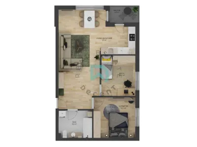 Apartament nou cu 3 camere - 65,8 mp utili - Doamna Stanca, Selimbar - foto 2