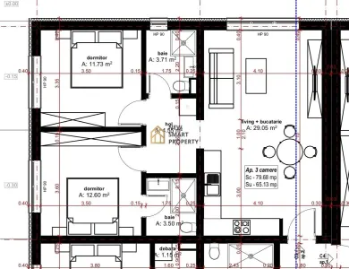 De vanzare apartamente NOI cu 3 camere- Dimitrie Anghel Oradea - foto 6