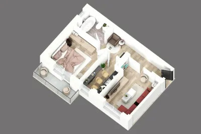 Capat CUG Apartament 2 camere  D  50 mp  ASTORIA Lunca Cetatuii - foto 4