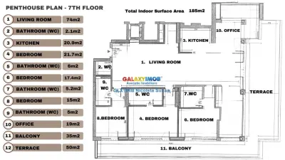 Penthouse 5 camere 250 mp Dacia - M. Eminescu - foto 15