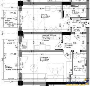 Dublu confort: 2 camere decomandate, 2 bai, 2 balcoane, clasa A, Avantgarden, Brasov - foto 2