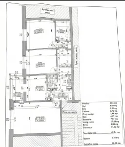Apartament 3 camere,2 bai, decomandat, renovat, zona Girocului - foto 11