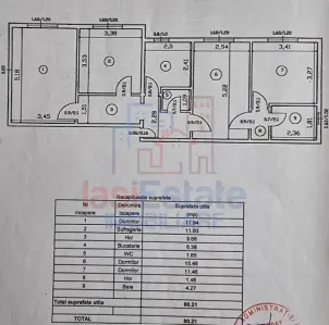 Apartament 4 camere, decomandat, 80 mp, 2 bai zona Nicolina - foto 2