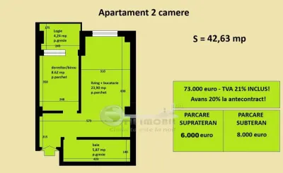 Apartament 2 camere Cug Valea Adanca, bloc nou, cartier rezidential - foto 2
