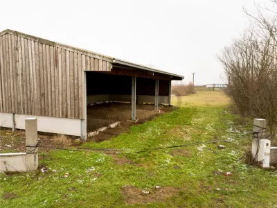 RECO . Teren intravilan cu hala metalica in Roit . - foto 15
