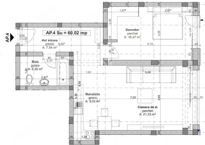 Apartament cu 2 camere,mobilat si utilat,Dumbravita - foto 9