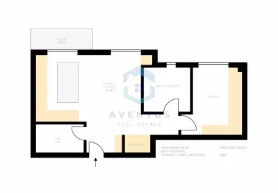 Apartament cu 3 camere în Beta Residence, Chinteni – complet mobilat și utilat - foto 8