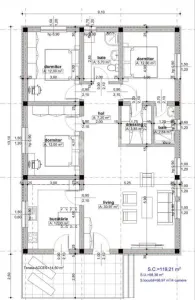 Casă parter 4 camere, la cheie, teren 400 mp, zonă centrală Bradu - foto 6