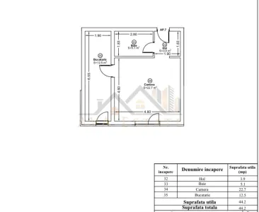 Apartament 1 camera | Bloc Nou - Zona Giroc - Giroc