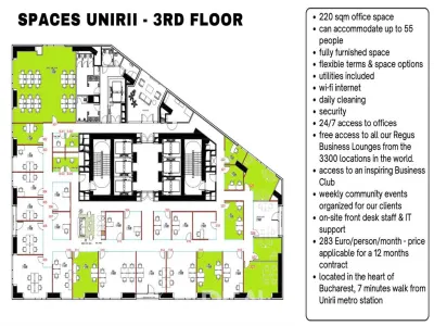 Co-working spaces in Unirii View, mobilate, cu servicii incluse - foto 12