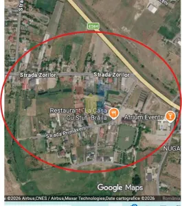 Baldovinesti La 5km de Braila (laga Casa cu Stuf) 1080mp cu 97m deschidere toate utilitatile - Baldovinesti