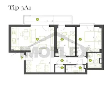 Locuinta perfecta pentru familie: apartament 3 camere, 74 mp utili, design modern - foto 11