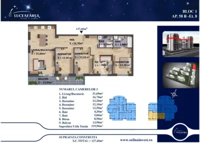 Antony Estate | Apartament de vanzare Premium, 5 camere - Luceafarul - Oradea - foto 13