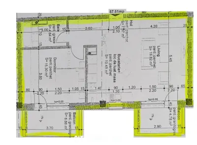 Apartament 2 camere, S-58mp+2 balcoane, bloc nou, Intre Lacuri - foto 18