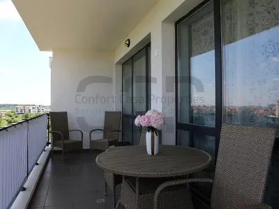 Pipera - Rond OMV, 3 camere , LUX, loc parcare  mobilat modern, centrala termica - foto 13