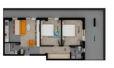 Apartament 3 camere, bloc nou, Floresti, Muzeul Apei - foto 2